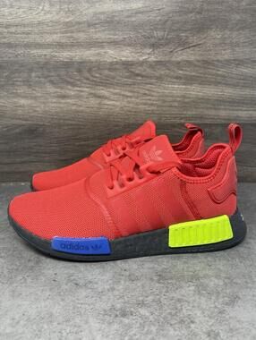 Adidas NMD R1 Sneakers Mens Size 12 Red Black Running FV2528